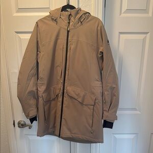 Women’s Tan Hooded Jacket